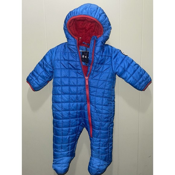 Baby Girl Jacket DKNY Baby Girls' Fleece-Lined Snowsuit Winter